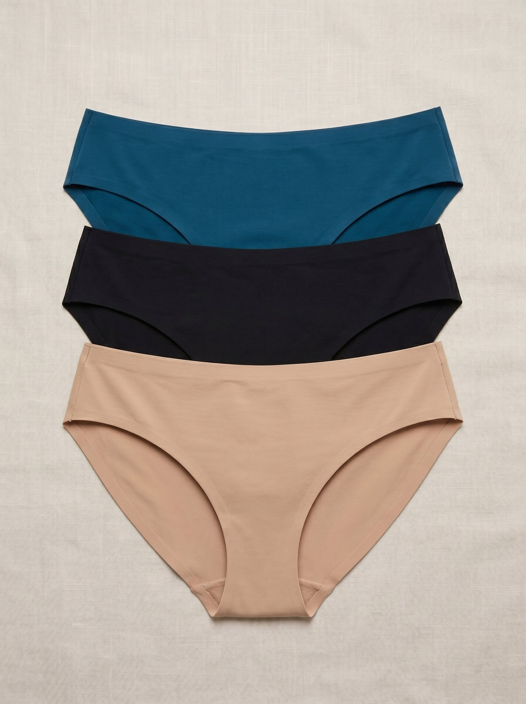 Seamless Bikini Panty Combo Pack – Ultra Soft No-Show Stretch Briefs for Women (Pack of 3)
