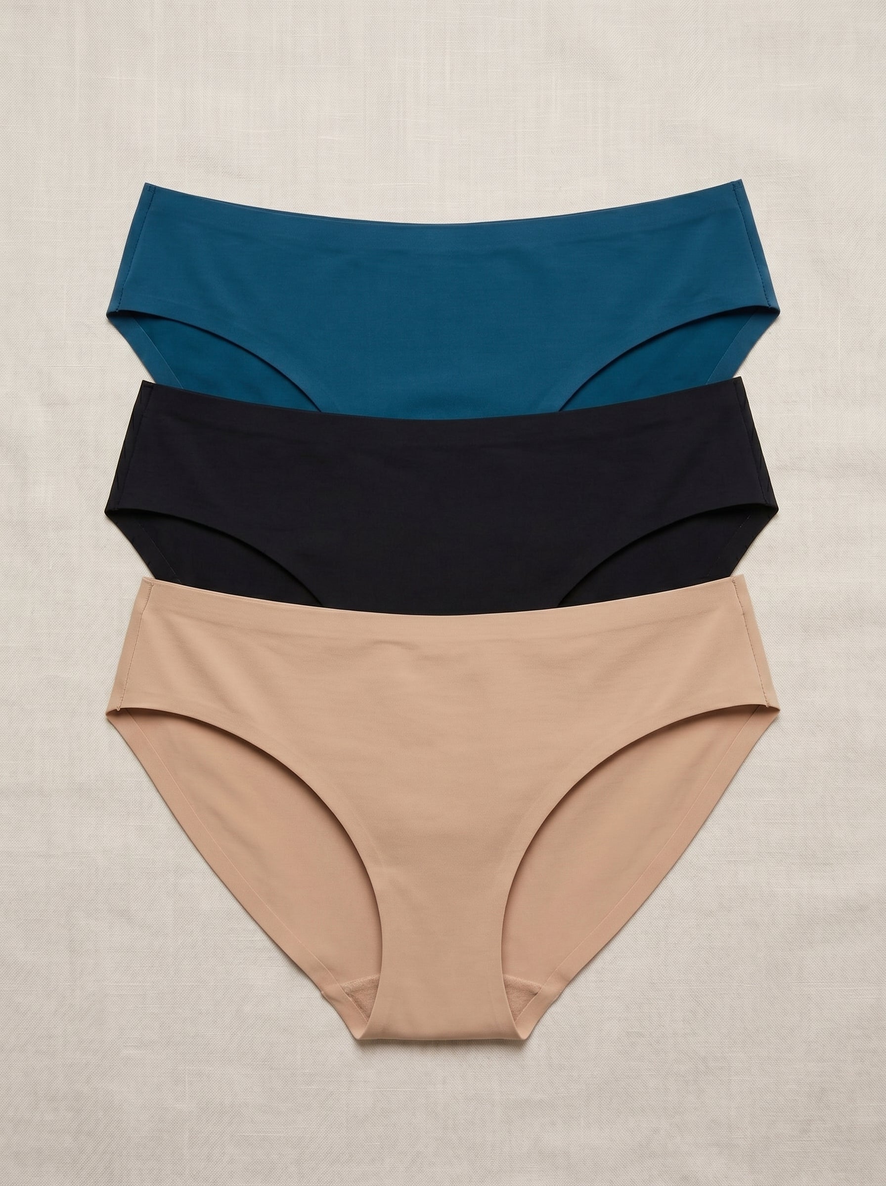 Seamless Bikini Panty Combo Pack – Ultra Soft No-Show Stretch Briefs for Women (Pack of 3)