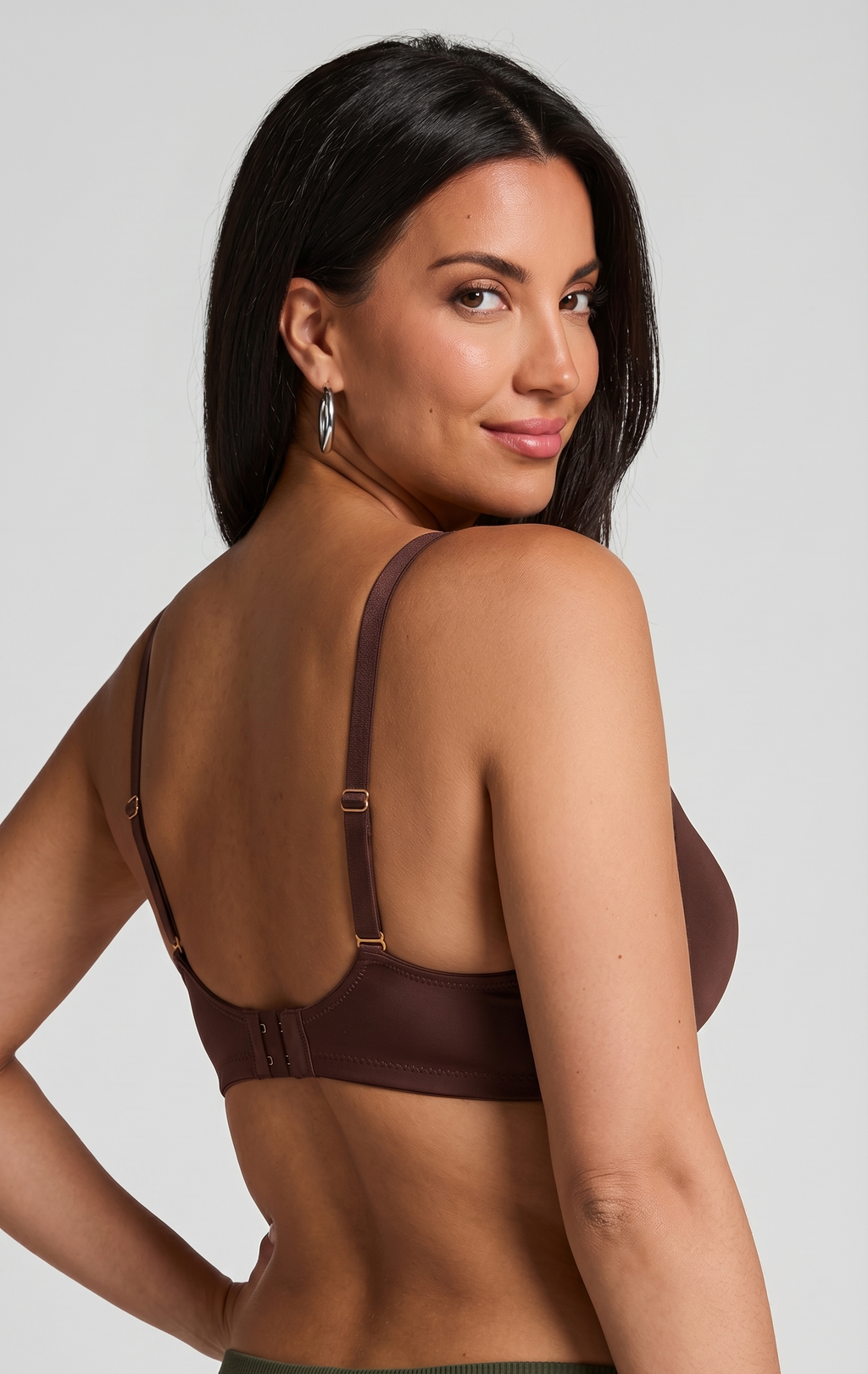 Coffee Color Non-Wired Padded Bra for Women | Seamless Everyday Comfort Support Bra