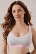 Ultra-Soft 100% Cotton Breathable Sports Bra - Premium Comfort Activewear