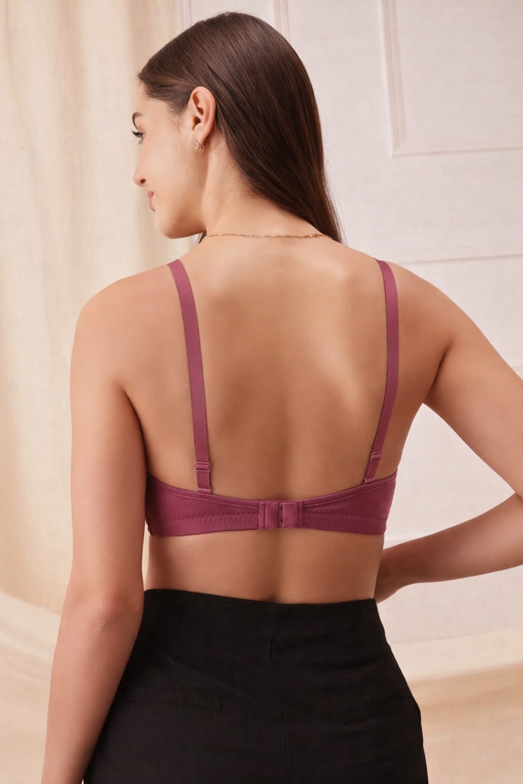 Cherry Mist Polyamide Padded Bra | Soft Comfort & Everyday Support