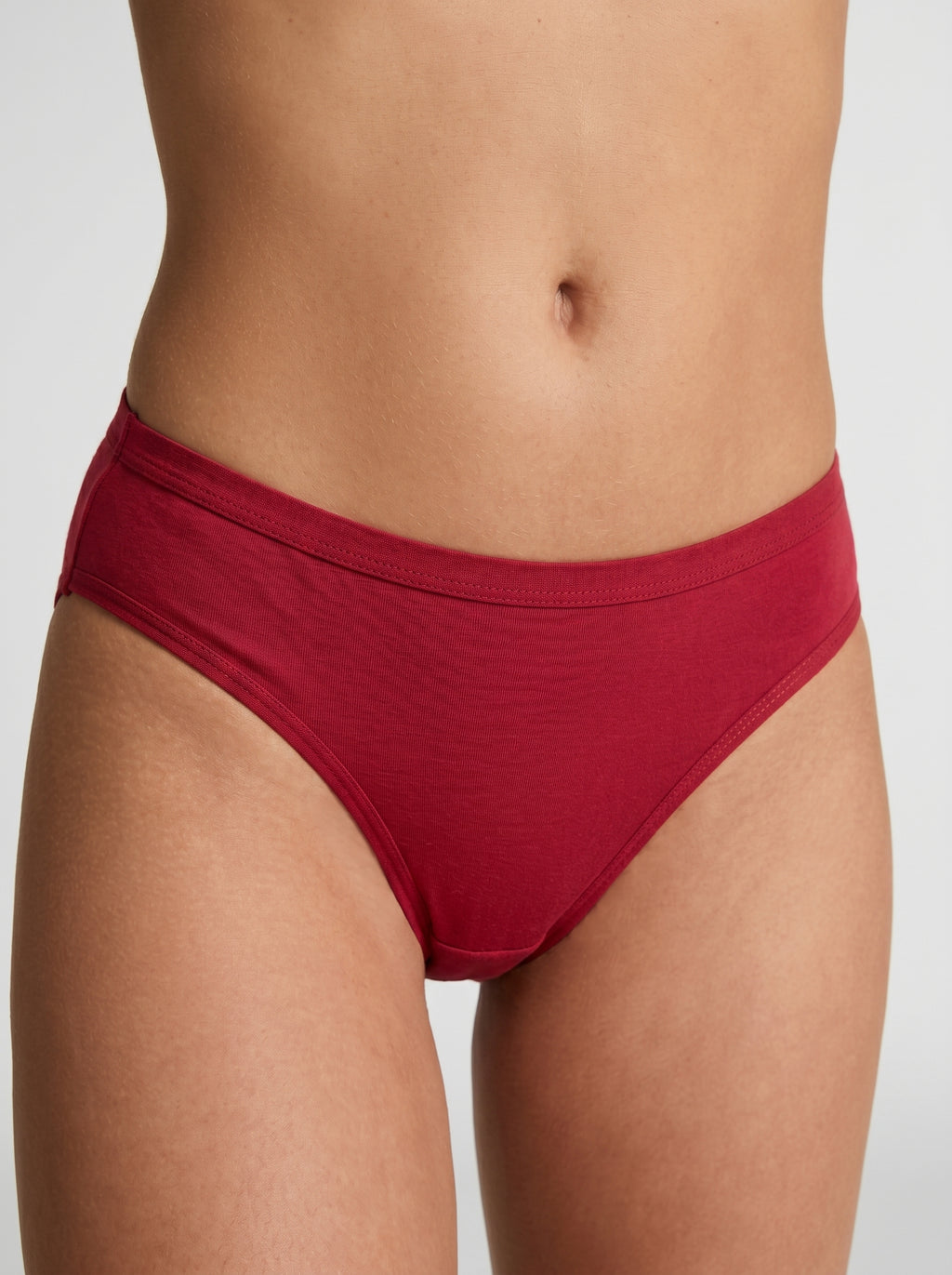 Luxe 3-Pack Briefs in Vibrant Red, Deep Maroon, and Rose Pink